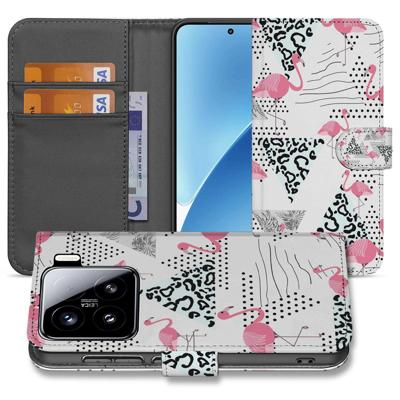 Xiaomi 15 | Telefoonhoesje | Met pasjeshouder | Flamingo Triangle