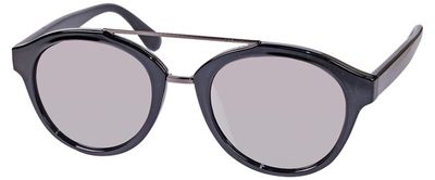 Mlook zonnebril unisex zwart met spiegellens (ml6610) Mlook zonnebril unisex zwart met spiegellens (ml6610)