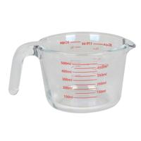 Keuken maatbeker/mengbeker - glas - transparant - 500 ml - schenktuit