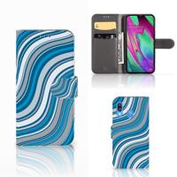 Samsung Galaxy A40 | Telefoon Hoesje | Waves Blue