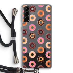 Donuts: Samsung Galaxy S21 Plus Transparant Hoesje met koord