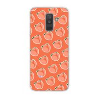 Just peachy: Samsung Galaxy A6 Plus (2018) Transparant Hoesje