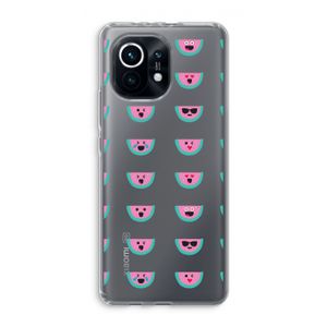 Smiley watermeloenprint: Xiaomi Mi 11 Transparant Hoesje