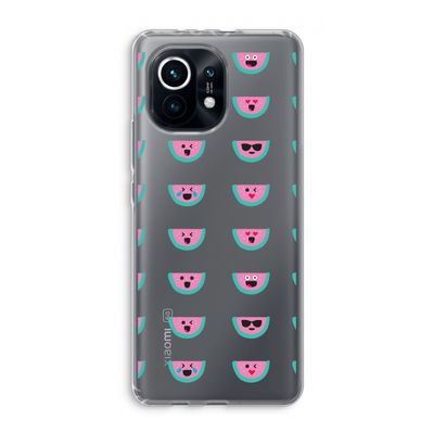 Smiley watermeloenprint: Xiaomi Mi 11 Transparant Hoesje
