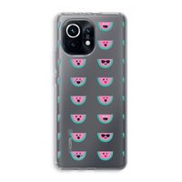 Smiley watermeloenprint: Xiaomi Mi 11 Transparant Hoesje