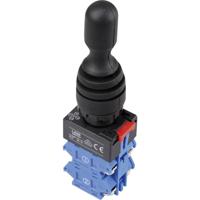 TRU COMPONENTS LAS0-K-40C41 Joystick 250 V/AC Rechte hendel Schroeven IP67 1 stuk(s)