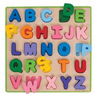 Bigjigs houten alfabet puzzel, 26st. Bigjigs houten alfabet puzzel, 26st.