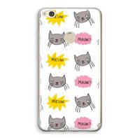 Meow: Huawei Ascend P8 Lite (2017) Transparant Hoesje