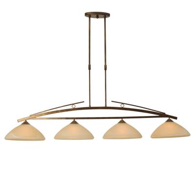 Masterlight Eetkamer hanglampBolzano 4-lichts bronsbruin - 2939-21-34
