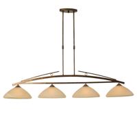 Masterlight Eetkamer hanglampBolzano 4-lichts bronsbruin - 2939-21-34
