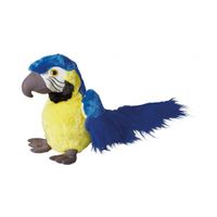 Pluche blauwe ara knuffels 30 cm - thumbnail