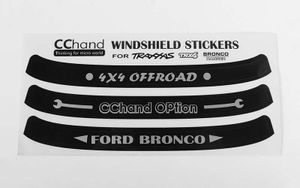 RC4WD Windshield Decals for Traxxas TRX-4 '79 Bronco Ranger XLT (VVV-C0496)