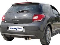 InoxCar uitlaat passend voor Citroën DS3 1.6i 16v Turbo (155pk) 2010- 102mm IXCIDS01102