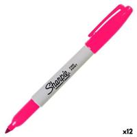 Permanente markeerstift Sharpie Magenta 1,4 mm (12 Stuks)