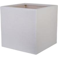 Bloempot Strata Lichtgrijs 39 x 38 x 40 cm Plastic Vierkant
