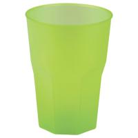 Drinkglazen frosted - groen - 6x - 300 ml - onbreekbaar kunststof - Feest/cocktailbekers