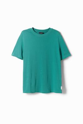 Effen T-shirt naden - GREEN - S
