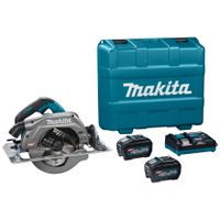 Makita HS010GT201 | 40 V Max | Cirkelzaag | 235 mm | 5,0 Ah (2 st) | snellader | in kunststof koffer - HS010GT201 - thumbnail