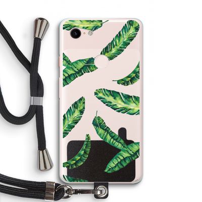 Lange bladeren: Pixel 3 XL Transparant Hoesje met koord