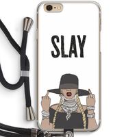 Slay All Day: iPhone 6 / 6S Transparant Hoesje met koord