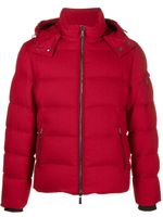 Moorer detachable-hood padded jacket - Rouge - thumbnail