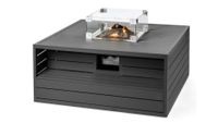 Happy Cocooning: Vuurtafel Aluminium Vierkant - Antraciet Happy Cocooning: Vuurtafel Aluminium Vierkant - Antraciet