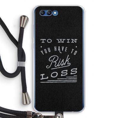 Risk loss: Honor 10 Transparant Hoesje met koord