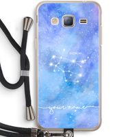 Sterrenbeeld - Licht: Samsung Galaxy J3 (2016) Transparant Hoesje met koord Sterrenbeeld - Licht: Samsung Galaxy J3 (2016) Transparant Hoesje met koord