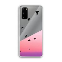 Fly away: Samsung Galaxy S20 Transparant Hoesje
