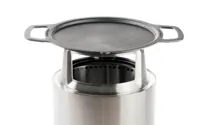 Solo Stove adapter + plancha voor Ranger uit rvs en gietijzer ø 36.1cm