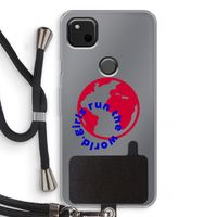 Run The World: Pixel 4a Transparant Hoesje met koord