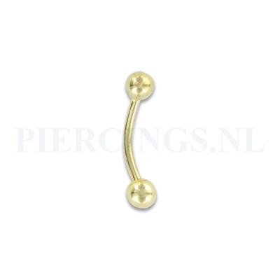 Banana 1.2 mm goud 14 karaat