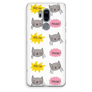 Meow: LG G7 Thinq Transparant Hoesje