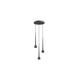 Grau Falling Sun Chandelier 3 - Zwart