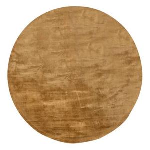 Interieur05 Vloerkleed Felva Goud Rond Viscose 220 cm