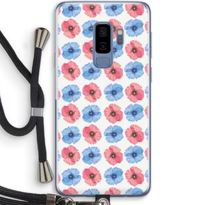 Klaproosjes: Samsung Galaxy S9 Plus Transparant Hoesje met koord