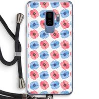 Klaproosjes: Samsung Galaxy S9 Plus Transparant Hoesje met koord