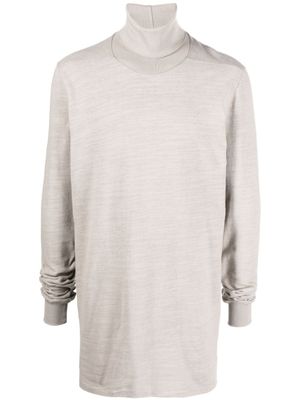 Rick Owens pull Surf en maille marbrée - Tons neutres