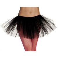 Heksen verkleedaccessoire tutu rok zwart voor dames - thumbnail