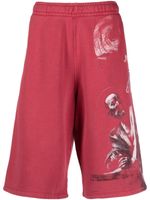 Off-White short de sport à imprimé graphique - Rouge Off-White short de sport à imprimé graphique - Rouge