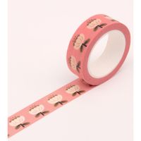 Clap Clap Poppy Floral Washi Tape Pink