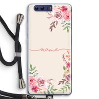 Rozen: Honor 9 Transparant Hoesje met koord