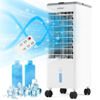 Airconditioning Zonder Afvoerslang 3-In-1 Luchtkoeler Ventilator en Luchtbevochtiger Mobiele Airconditioner met 3 Modi Wit+Grijs