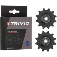 Trivio - derailleurwieltjes 12/12t chromo lagers Trivio - derailleurwieltjes 12/12t chromo lagers