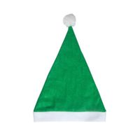 Groene voordelige kerstmuts voor volwassenen - thumbnail
