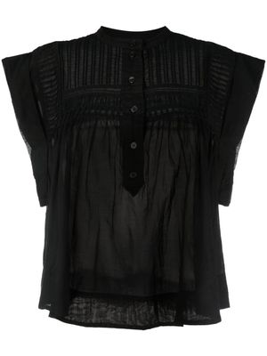 MARANT ÉTOILE blouse Leaza à design plissé - Noir