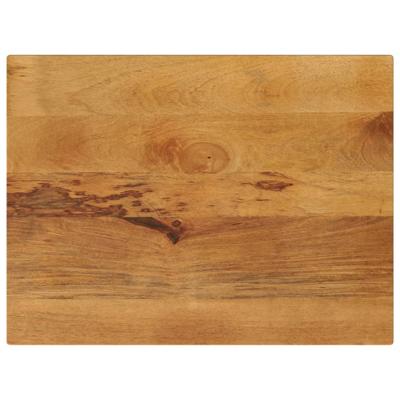 Tafelblad rechthoekig 90x70x3,8 cm massief mangohout