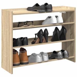 VidaXL Schoenenrek 80x25x62 cm bewerkt hout sonoma eikenkleurig