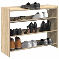 VidaXL Schoenenrek 80x25x62 cm bewerkt hout sonoma eikenkleurig