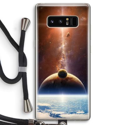 Omicron 2019: Samsung Galaxy Note 8 Transparant Hoesje met koord